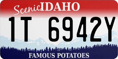ID license plate 1T6942Y
