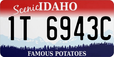 ID license plate 1T6943C