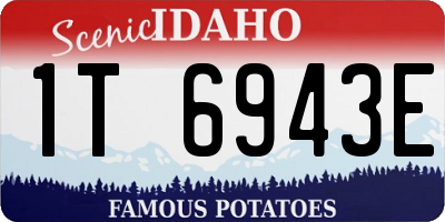 ID license plate 1T6943E