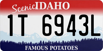 ID license plate 1T6943L