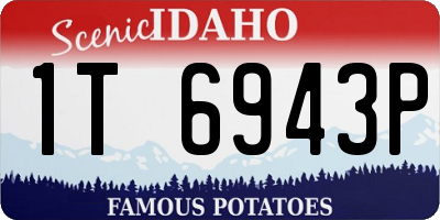 ID license plate 1T6943P