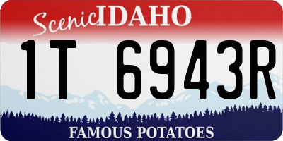 ID license plate 1T6943R