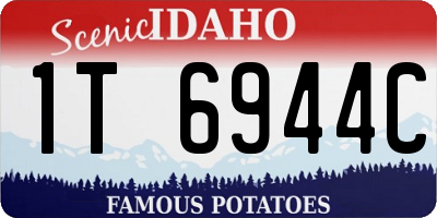 ID license plate 1T6944C
