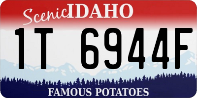 ID license plate 1T6944F