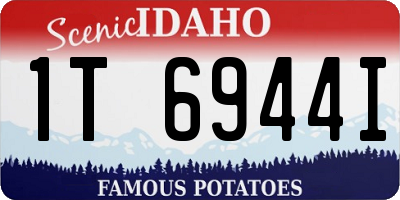ID license plate 1T6944I