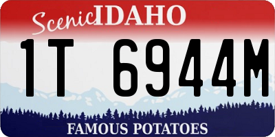 ID license plate 1T6944M