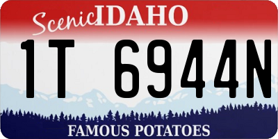 ID license plate 1T6944N