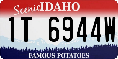 ID license plate 1T6944W