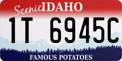 ID license plate 1T6945C