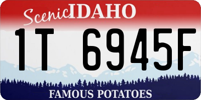 ID license plate 1T6945F