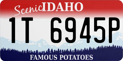 ID license plate 1T6945P
