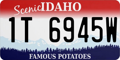 ID license plate 1T6945W