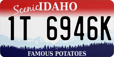 ID license plate 1T6946K