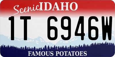 ID license plate 1T6946W