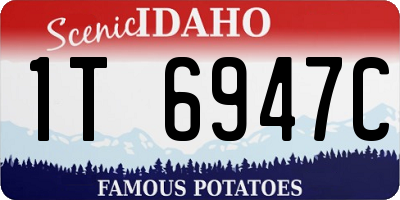 ID license plate 1T6947C
