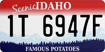 ID license plate 1T6947F