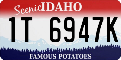 ID license plate 1T6947K