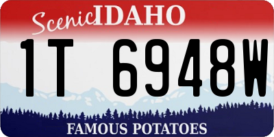 ID license plate 1T6948W