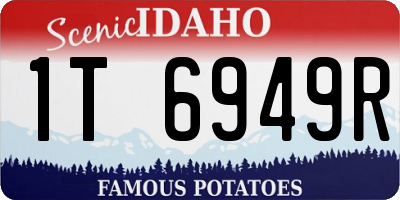 ID license plate 1T6949R