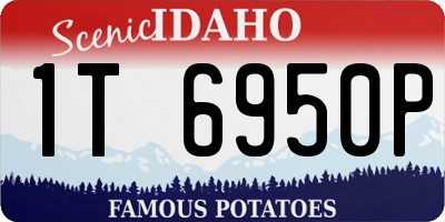 ID license plate 1T6950P