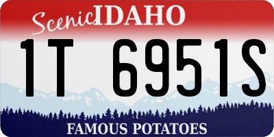 ID license plate 1T6951S