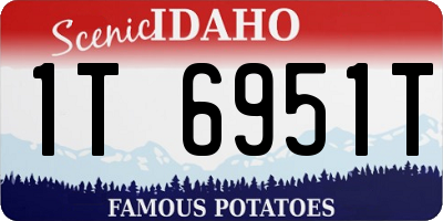 ID license plate 1T6951T