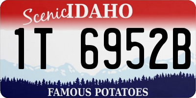 ID license plate 1T6952B