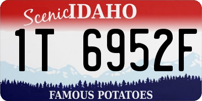 ID license plate 1T6952F