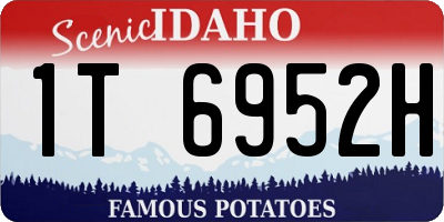 ID license plate 1T6952H