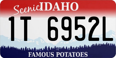 ID license plate 1T6952L