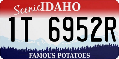 ID license plate 1T6952R