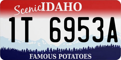 ID license plate 1T6953A