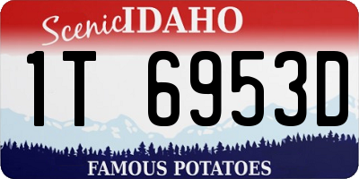 ID license plate 1T6953D