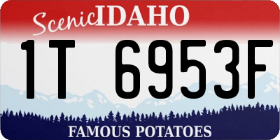 ID license plate 1T6953F
