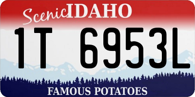 ID license plate 1T6953L