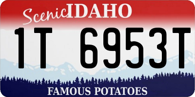 ID license plate 1T6953T
