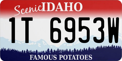ID license plate 1T6953W