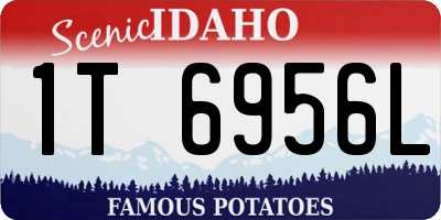 ID license plate 1T6956L