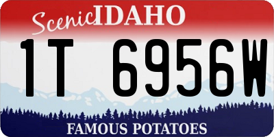 ID license plate 1T6956W