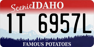 ID license plate 1T6957L