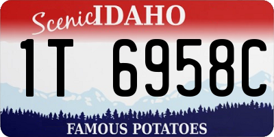 ID license plate 1T6958C