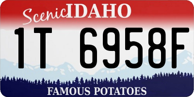 ID license plate 1T6958F