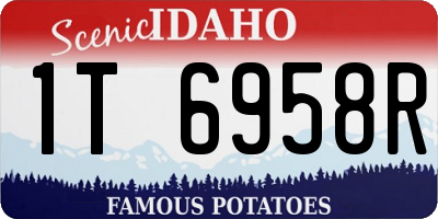 ID license plate 1T6958R