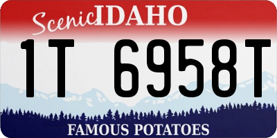 ID license plate 1T6958T