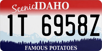 ID license plate 1T6958Z