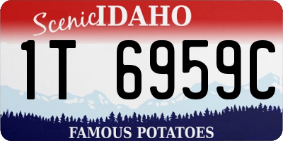 ID license plate 1T6959C