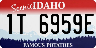 ID license plate 1T6959E