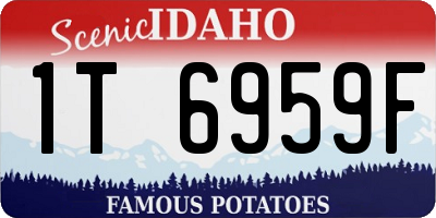 ID license plate 1T6959F