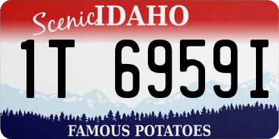 ID license plate 1T6959I