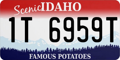 ID license plate 1T6959T